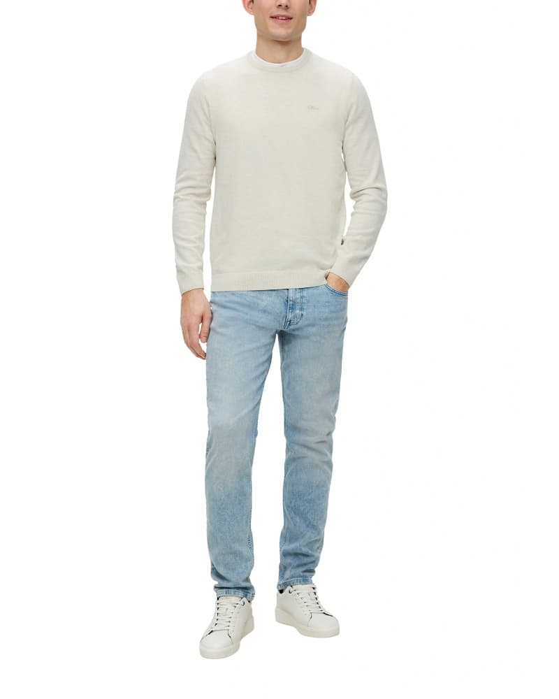 Ανδρικό Πουλόβερ Μπεζ S.Oliver 2143173-03W0