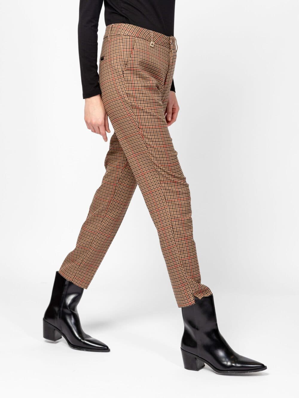 Γυναικείο Florin Παντελόνι Καφέ Heavy Tools T42013-CHECKED