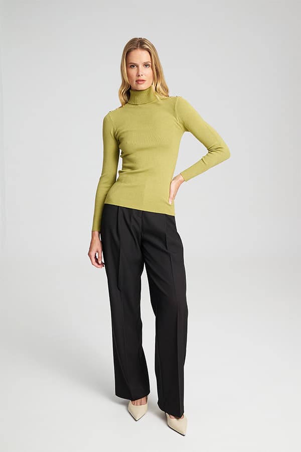 Γυναικείο Gini Ζιβάγκο Πουλόβερ Green Mind Matter MML25-02-09-016