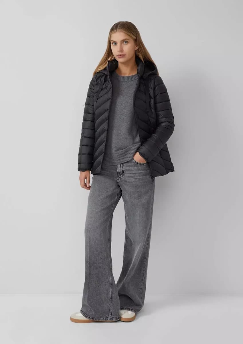 Γυναικείο Μπουφάν Μαύρο S.Oliver 2166944-9999