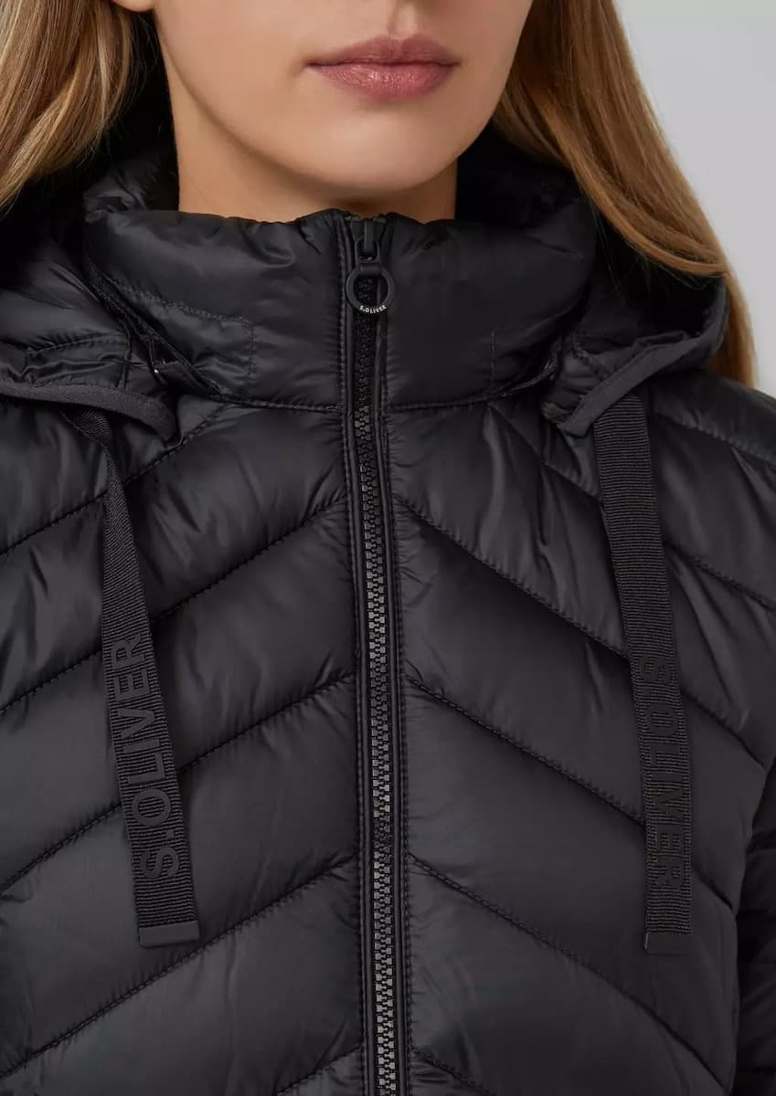 Γυναικείο Μπουφάν Μαύρο S.Oliver 2166944-9999