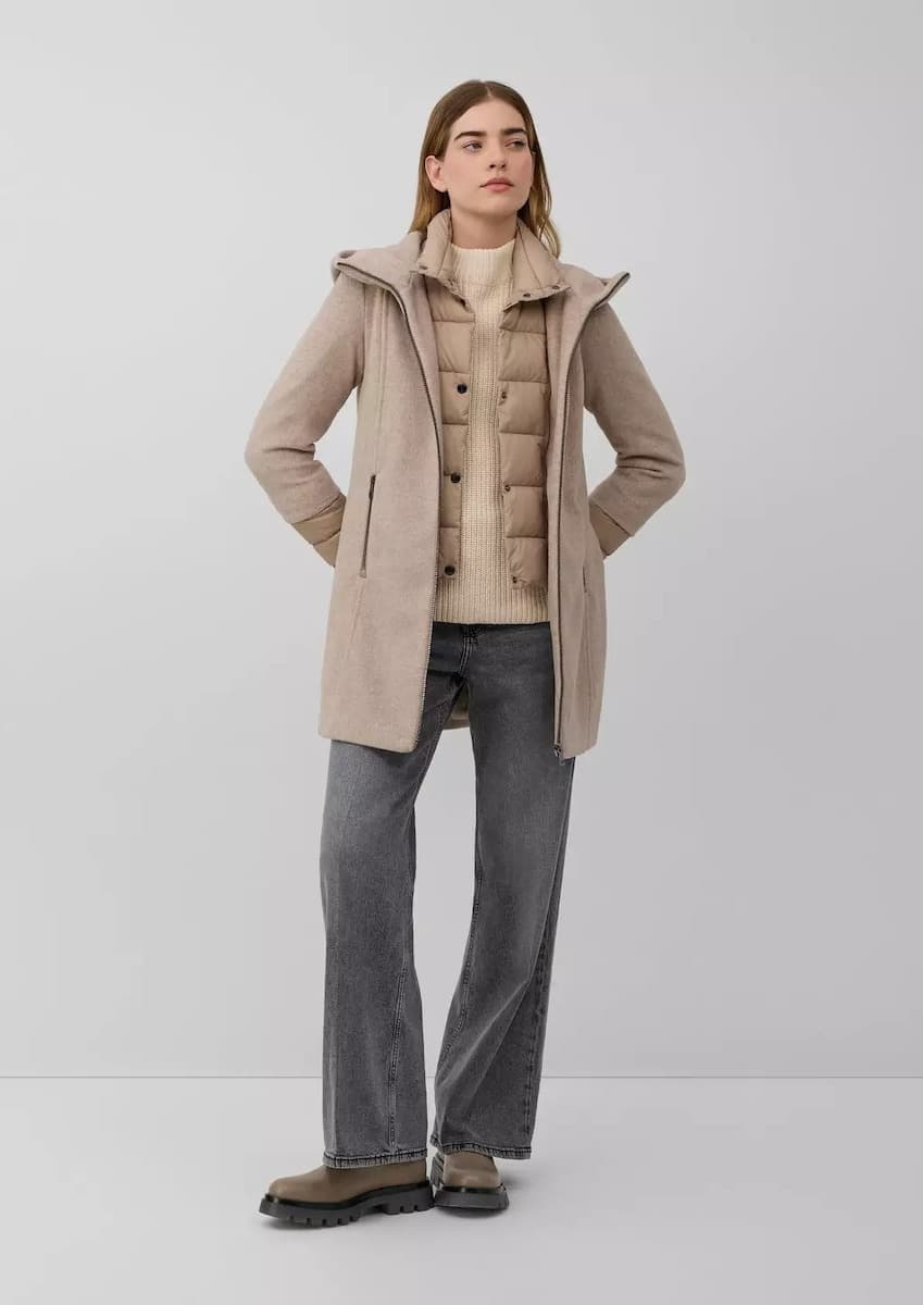 Γυναικείο Παλτό Μπεζ S.Oliver 2166605-81W8