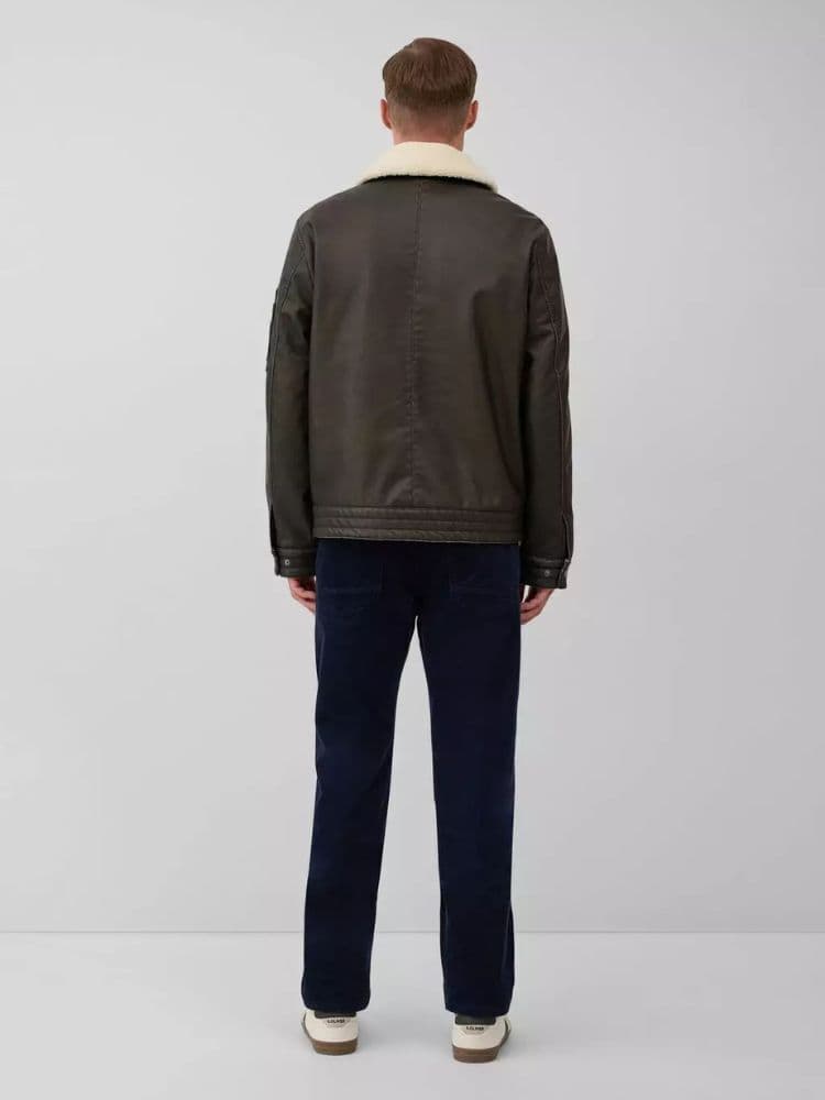 Ανδρικό Eco Leather Μπουφάν Καφέ S.Oliver 2167360-8940