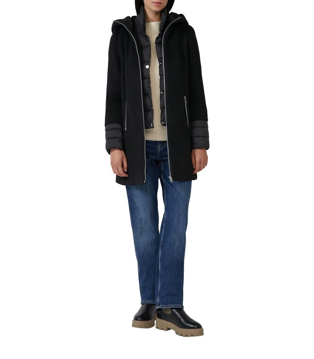 Γυναικείο Παλτό Μαύρο S.Oliver 2166605-9999