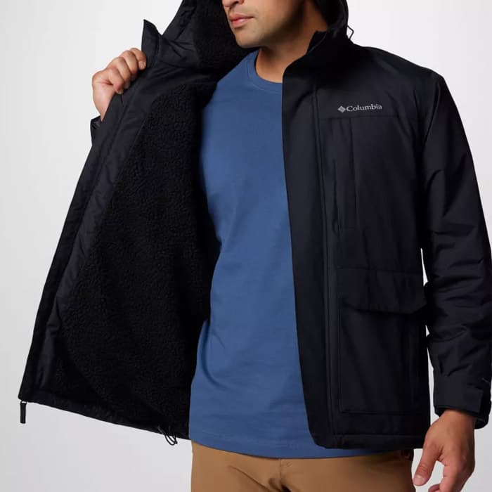 Ανδρικό Landroamer Sherpa Lined Μπουφάν Μαύρο Columbia 2089181-010