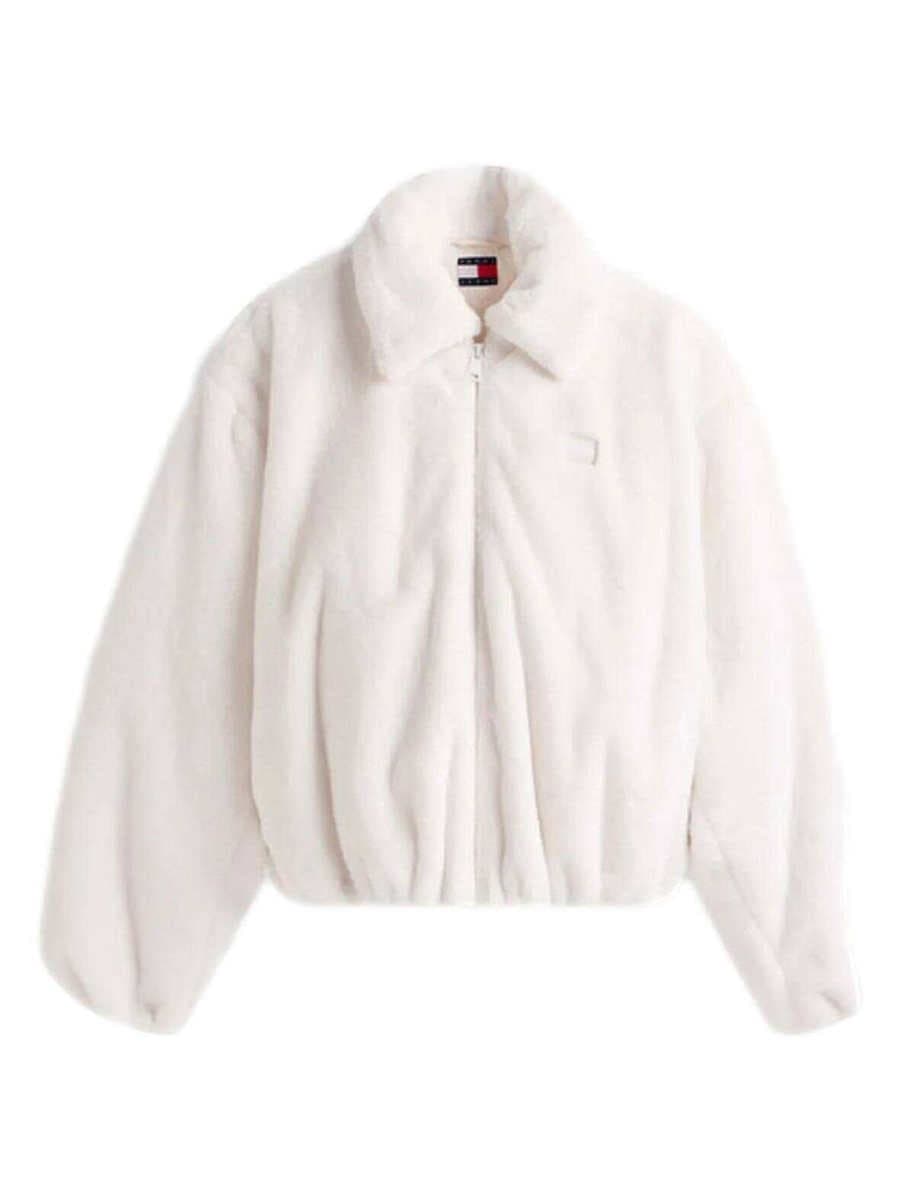 Γυναικεία Faux Γούνα Εκρού Tommy Jeans DW0DW21669-YBH