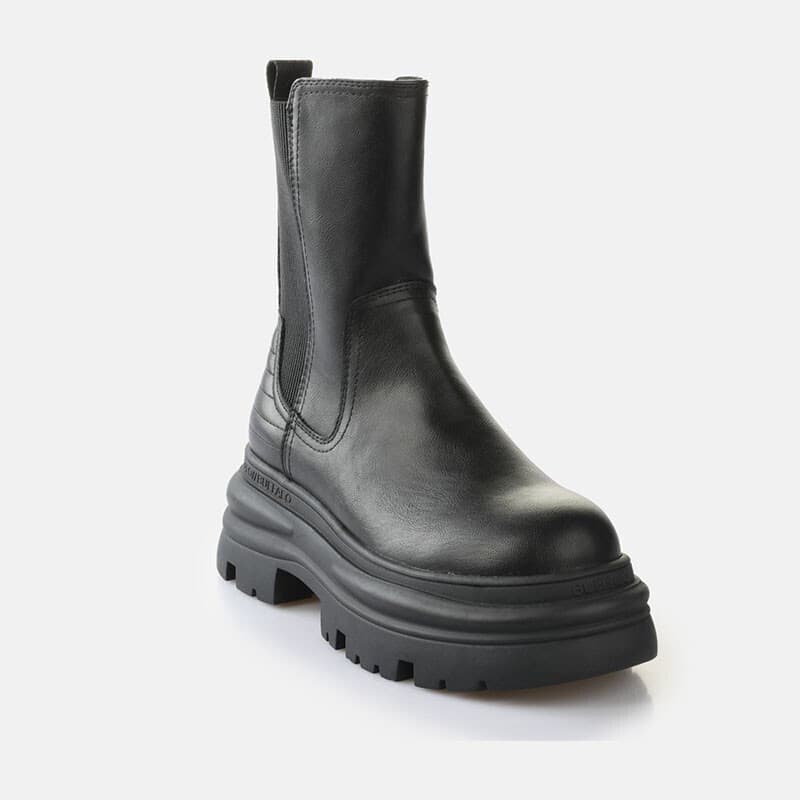 Γυναικείες Dione Chelsea Μπότες Μαύρες Buffalo BUF1270128-BLACK