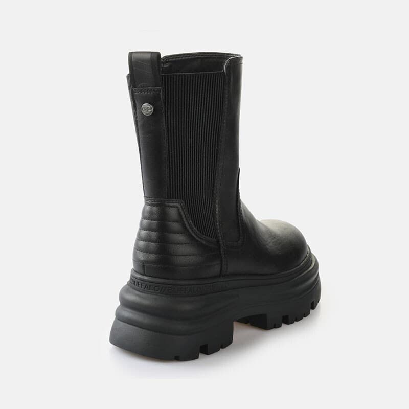 Γυναικείες Dione Chelsea Μπότες Μαύρες Buffalo BUF1270128-BLACK