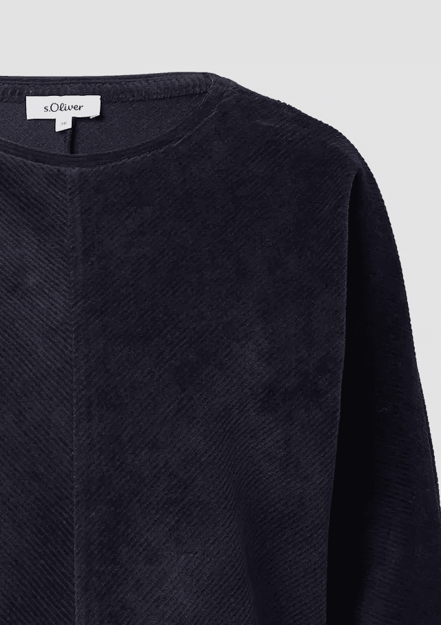 Γυναικείο Κοτλέ Φούτερ Navy Μπλε S.Oliver 2170099-5959
