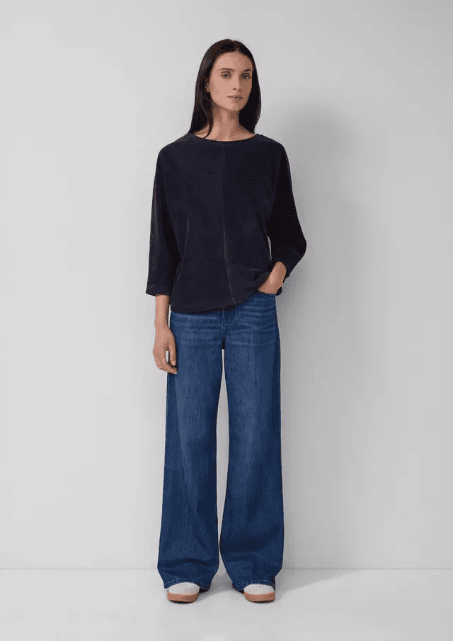 Γυναικείο Κοτλέ Φούτερ Navy Μπλε S.Oliver 2170099-5959