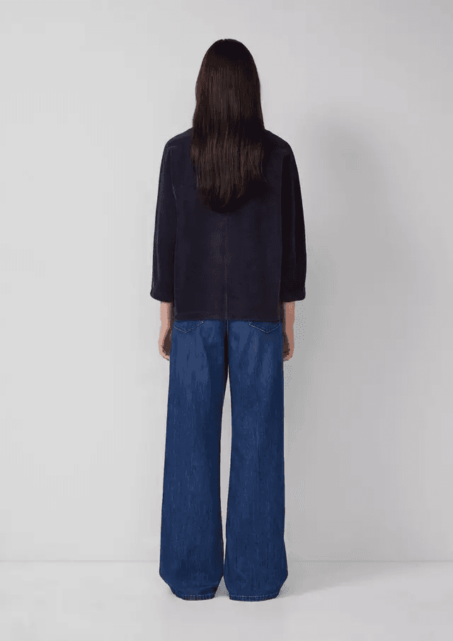 Γυναικείο Κοτλέ Φούτερ Navy Μπλε S.Oliver 2170099-5959