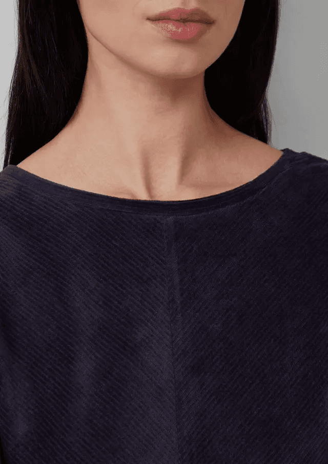 Γυναικείο Κοτλέ Φούτερ Navy Μπλε S.Oliver 2170099-5959