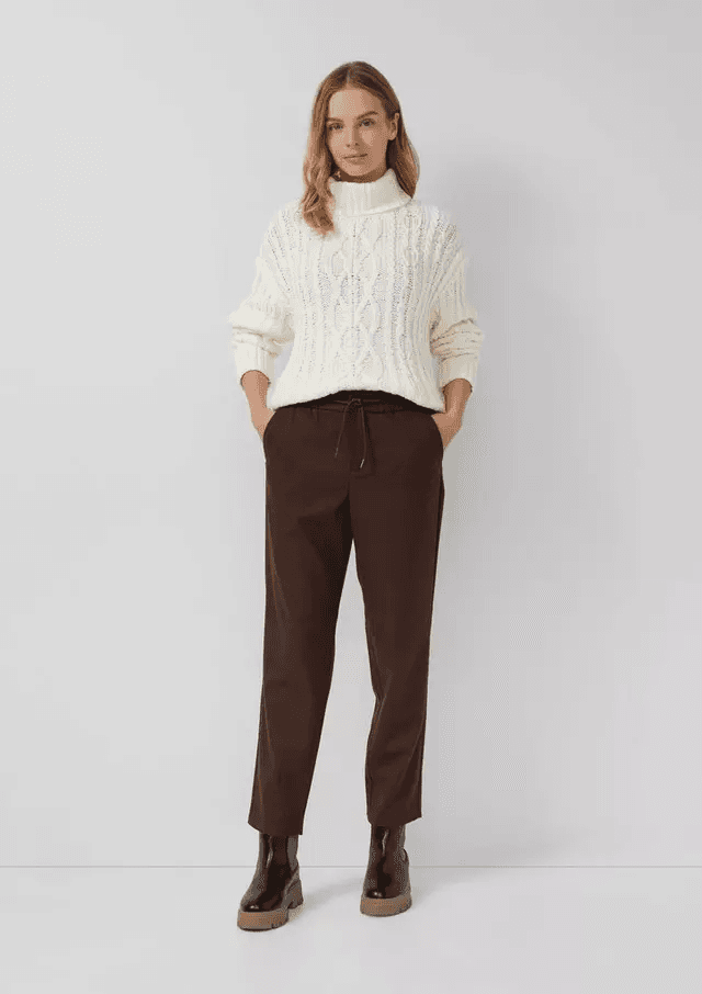 Γυναικείο Παντελόνι Καφέ S.Oliver 2170267-8945