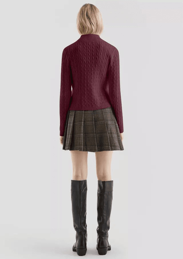 Γυναικείο Πουλόβερ Μπορντό S.Oliver 2173025-3900