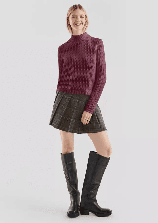 Γυναικείο Πουλόβερ Μπορντό S.Oliver 2173025-3900