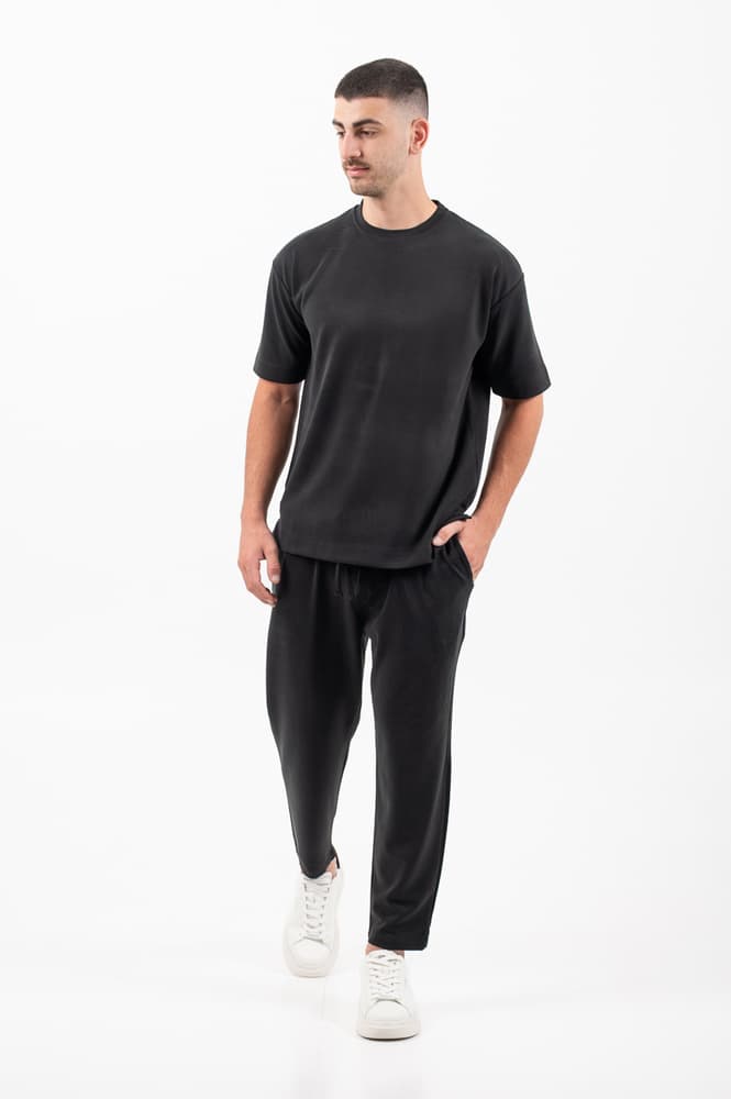 Ανδρικό T-shirt Μαύρο Vittorio JORDAT-BLACK