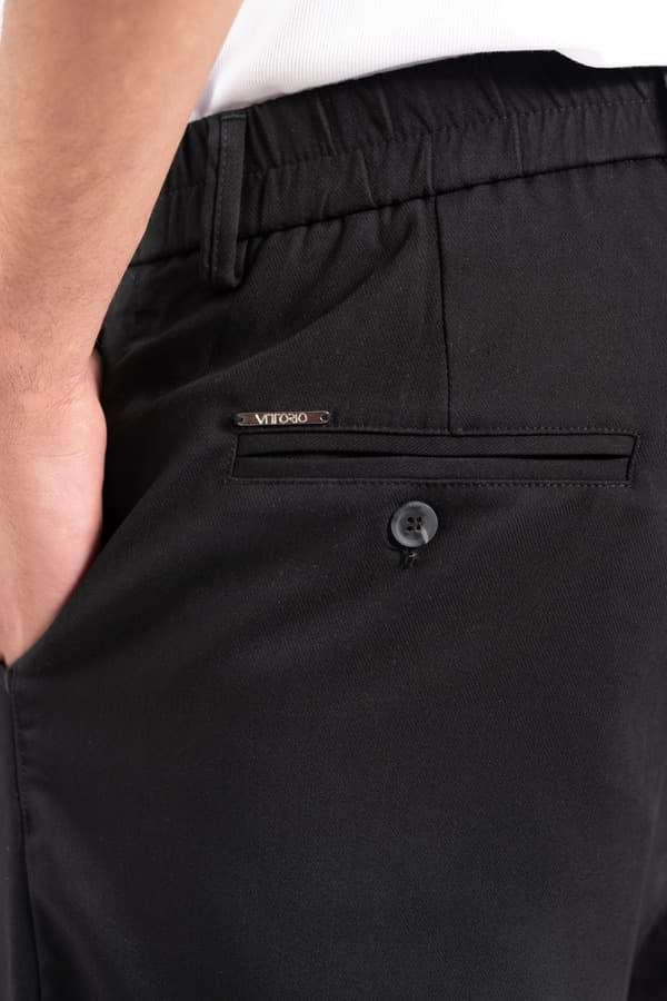 Ανδρικό Παντελόνι Μαύρο Vittorio ARZANP-BLACK