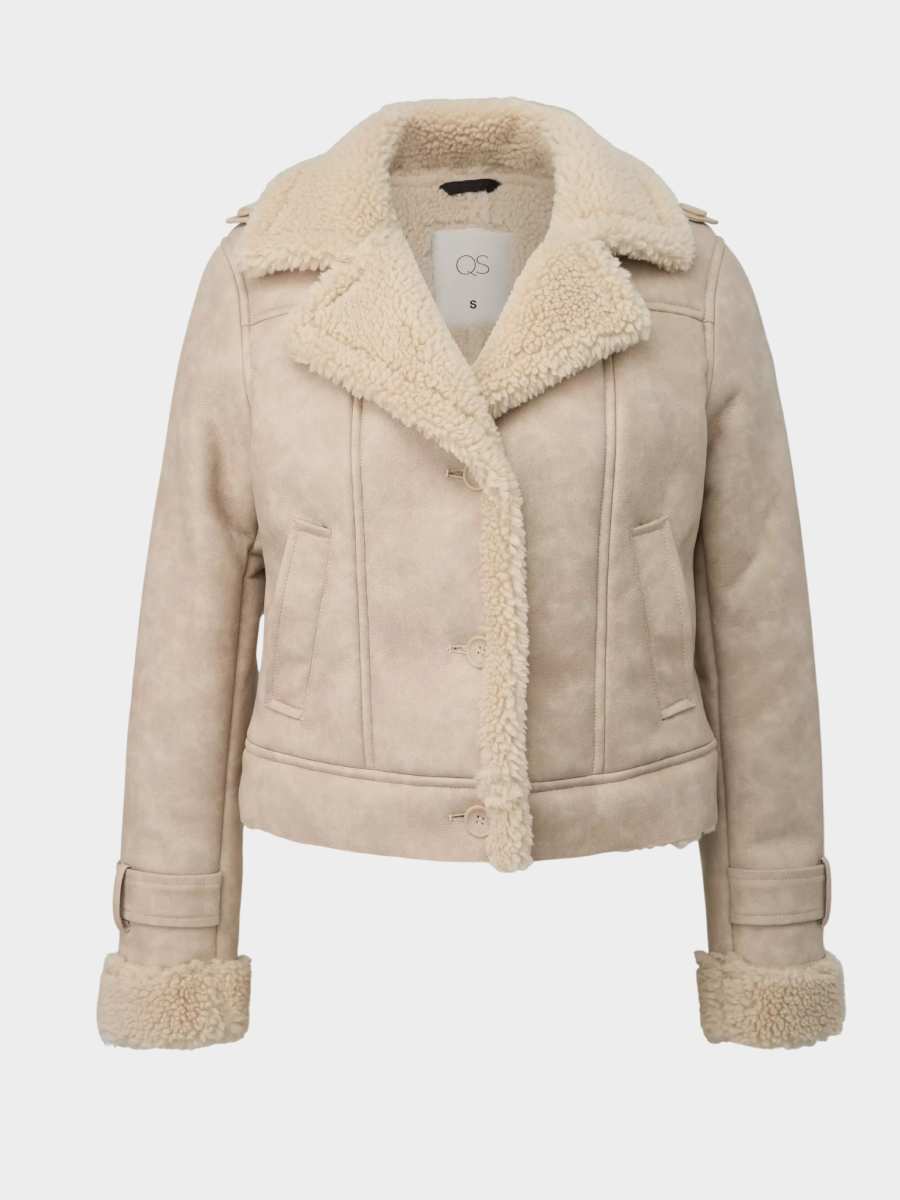 Γυναικείο Μπουφάν Μπεζ S.Oliver 2165473-8001