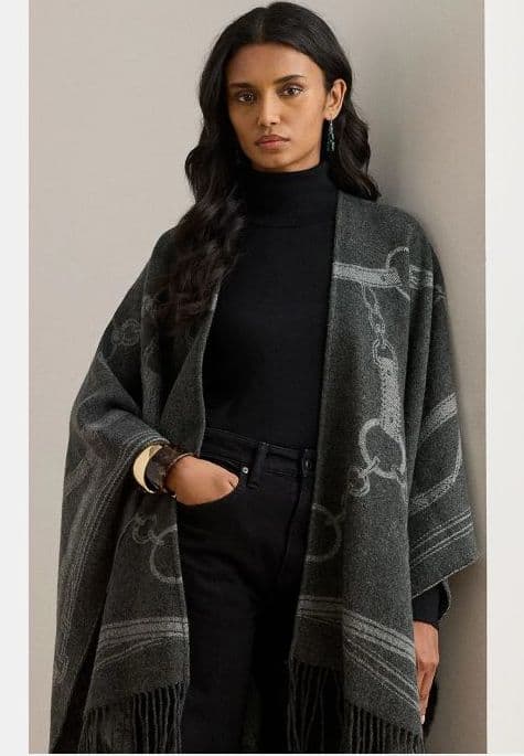 Γυναικεία Κάπα Γκρι Ralph Lauren 454P04529005-D2316