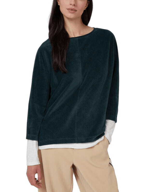 Γυναικείο Κοτλέ Φούτερ Μπορντό S.Oliver 2170099-3902