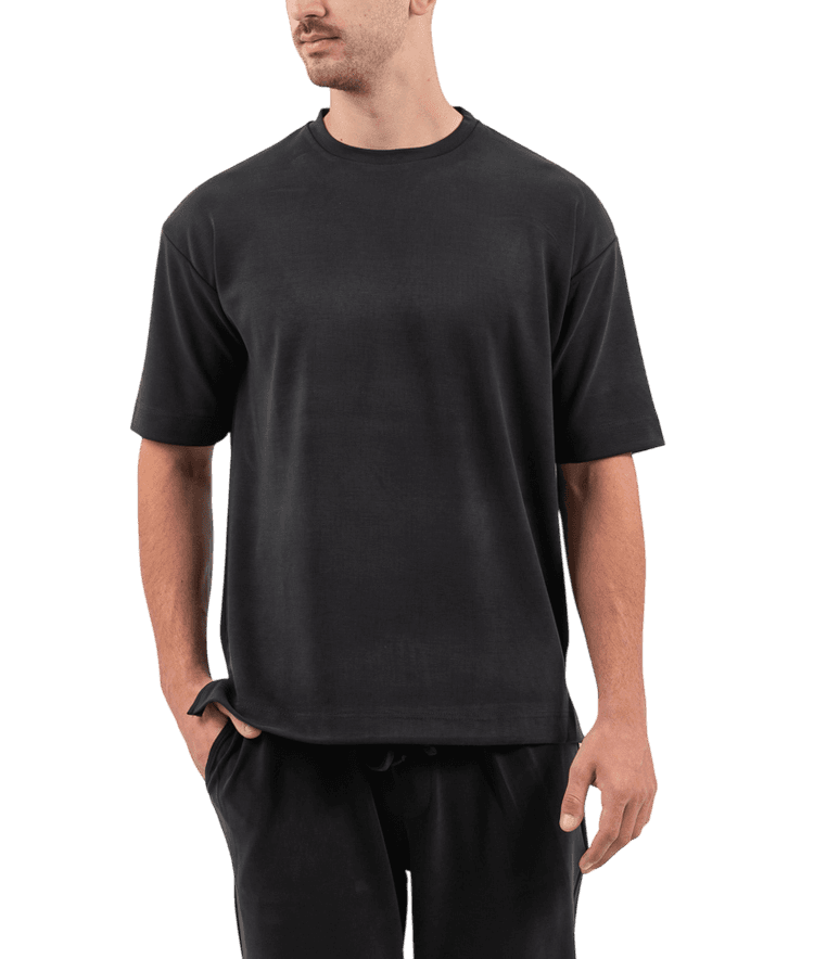 Ανδρικό T-shirt Μαύρο Vittorio JORDAT-BLACK