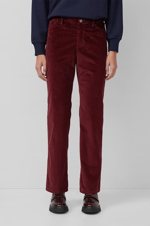 Γυναικείο Κοτλέ Παντελόνι Μπορντό S.Oliver 2170188-3902