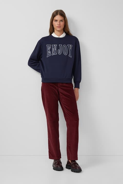 Γυναικείο Κοτλέ Παντελόνι Μπορντό S.Oliver 2170188-3902