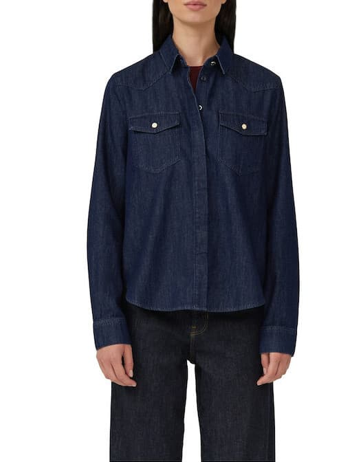 Γυναικείο Τζιν Πουκάμισο Navy Μπλε S.Oliver 2169949-59Y8