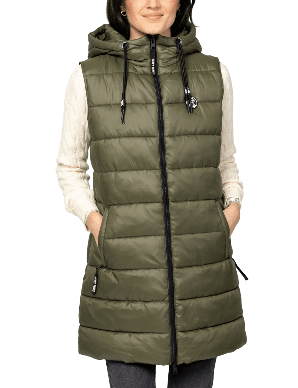 Women's Vests Heavy Tools Green