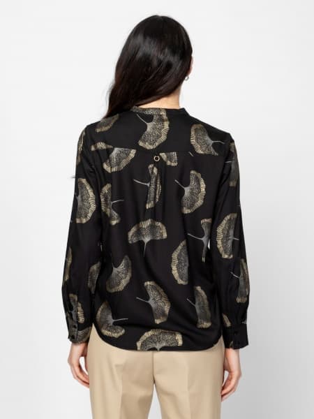 Γυναικεία Rebaw25 Πουκαμίσα Μαύρη Heavy Tools T40027-GINKGO