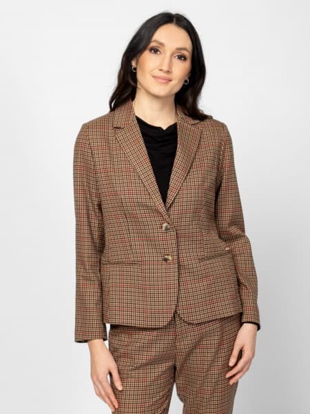 Γυναικείο Graven Σακάκι Καφέ Heavy Tools T88001-CHECKED