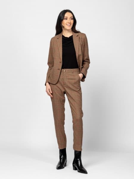 Γυναικείο Graven Σακάκι Καφέ Heavy Tools T88001-CHECKED