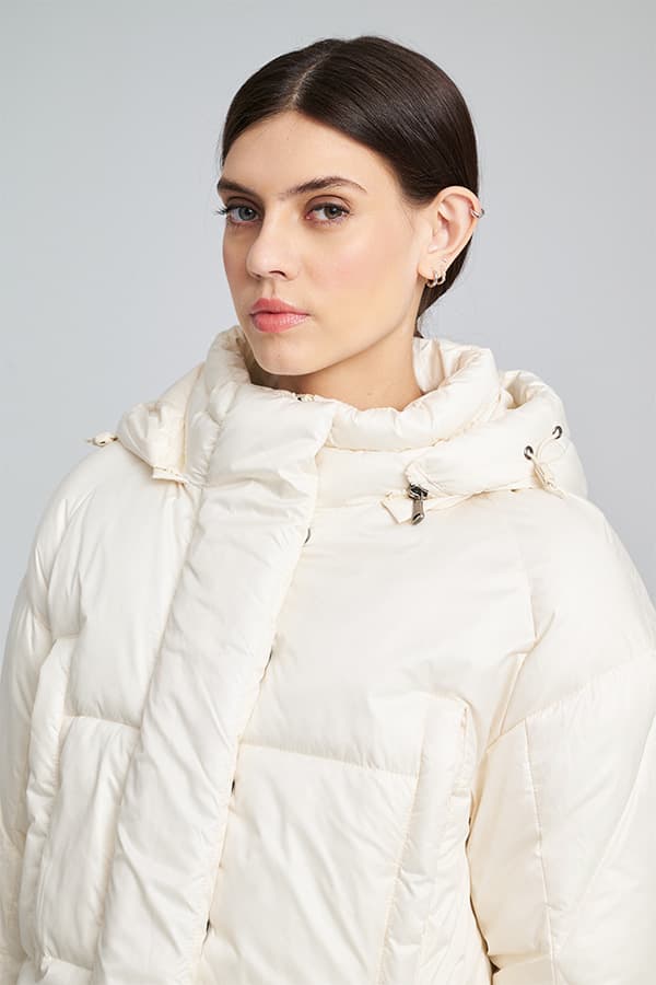 Γυναικείο Leni Puffer Μπουφάν Ecru Mind Matter MML25-02-06-024