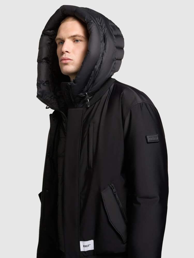 Ανδρικό Clemat Bomber Μπουφάν Μαύρο Khujo KJ2067JK253-BLACK