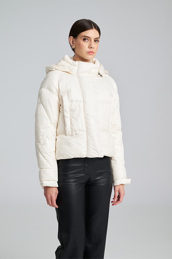 Γυναικείο Leni Puffer Μπουφάν Ecru Mind Matter MML25-02-06-024