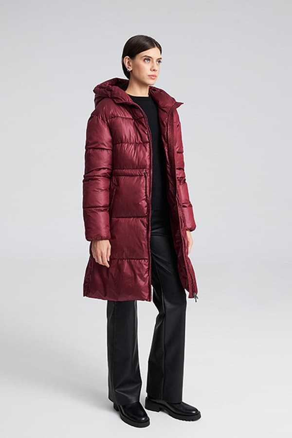 Γυναικείο Juno Puffer Μπουφάν Bordeaux Mind Matter MML25-02-06-025