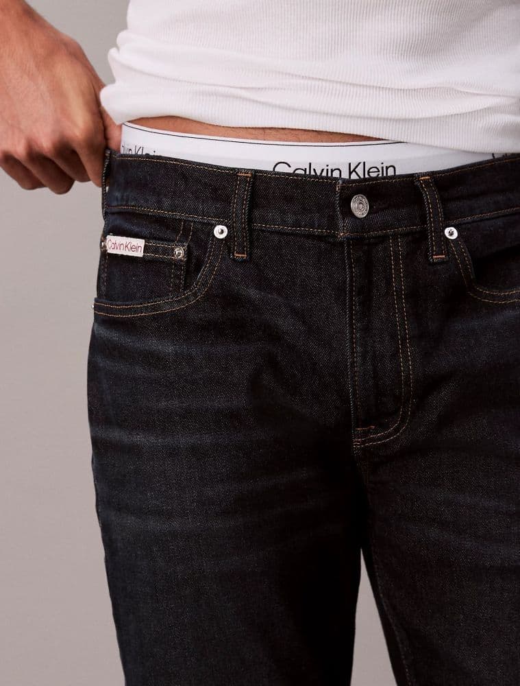 ΤΖΙΝ CALVIN KLEIN SLIM TAPER DENIM SAPPHIRE TANGO CALVIN KLEIN