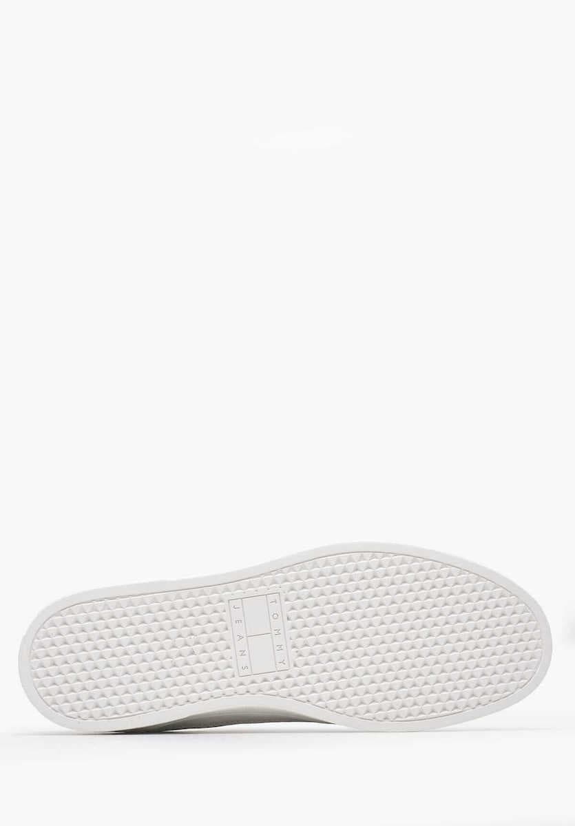 Ανδρικά Δερμάτινα Greenwich Sneakers Λευκά Tommy Jeans EM0EM01574-YBL