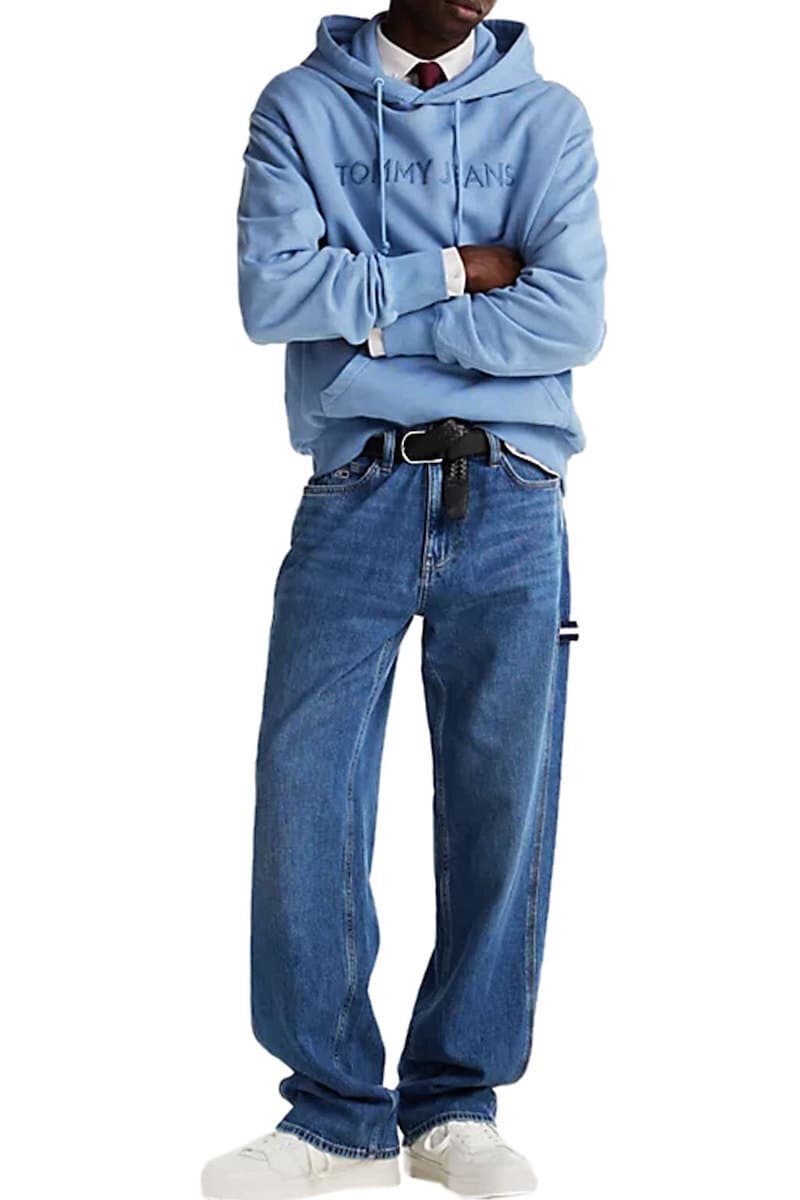 Ανδρικά Δερμάτινα Greenwich Sneakers Λευκά Tommy Jeans EM0EM01574-YBL