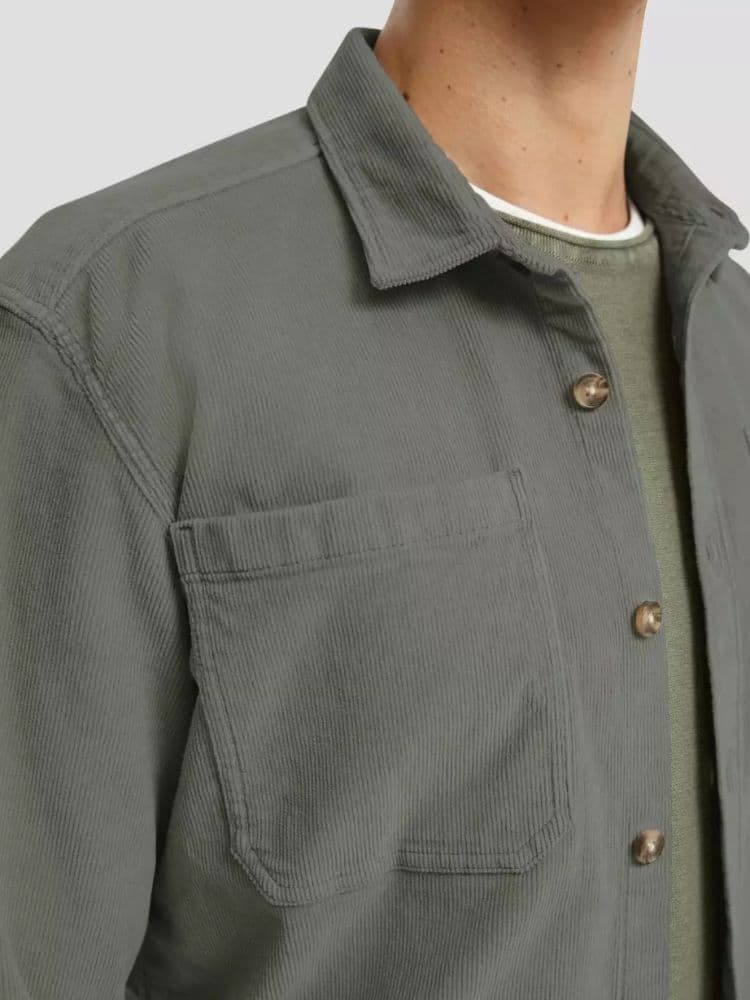 Ανδρικό Κοτλέ Πουκάμισο Λαδί S.Oliver 2170384-7929