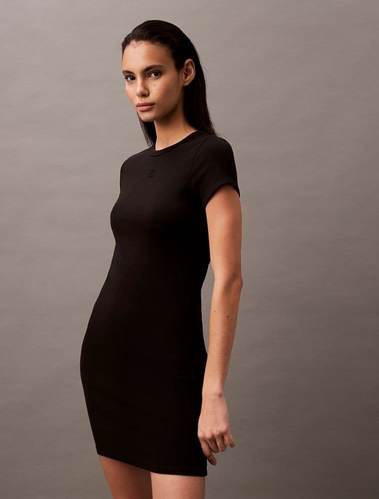 ΦΟΡΕΜΑ CALVIN KLEIN SS CO CONTOUR 1X1 RIB MINI BLACK CALVIN KLEIN