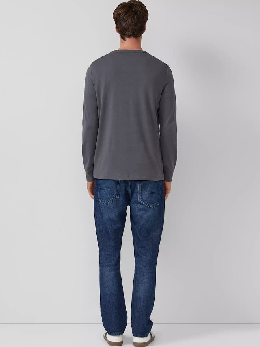 Ανδρικό Μακρυμάνικο T-shirt Γκρι S.Oliver 2169157-95D1