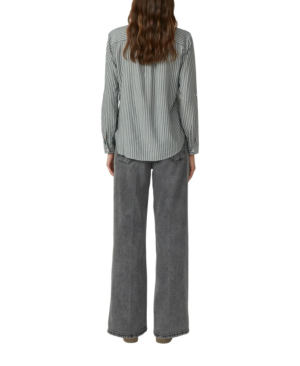 Γυναικείο Ριγέ Πουκάμισο Γκρι S.Oliver 2173585-69G9