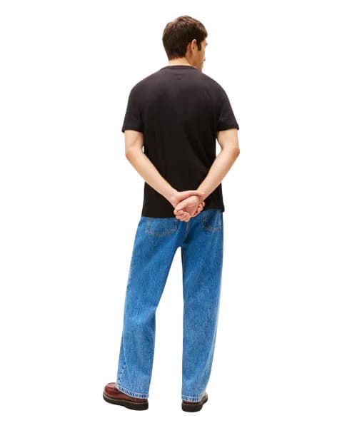 Ανδρικό T-shirt Μαύρο Tommy Jeans DM0DM22322-BDS