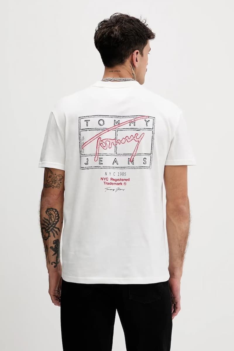 Men's T-Shirts Tommy Hilfiger White