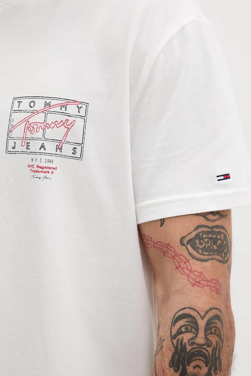 Men's T-Shirts Tommy Hilfiger White