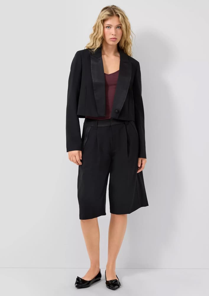 Γυναικείο QS x Vanessa Mai Σακάκι Μαύρο S.Oliver 2174415-9999