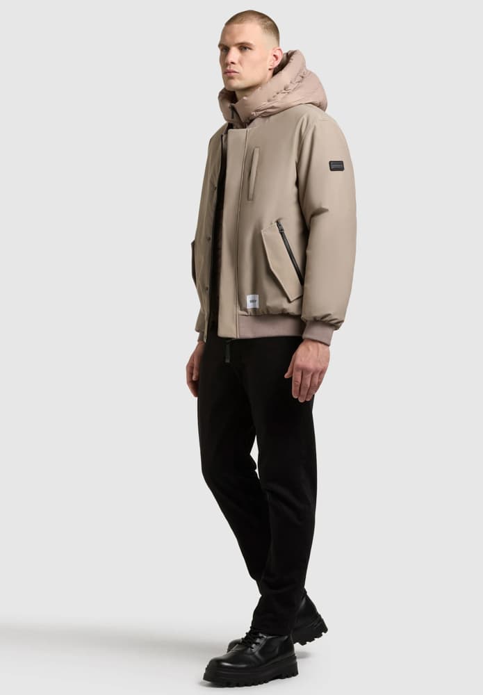 Ανδρικό Clemat Bomber Μπουφάν Μπεζ Khujo KJ2067JK253-123 GREIGE