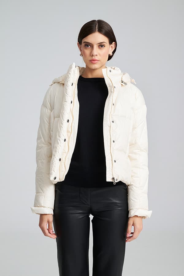 Γυναικείο Leni Puffer Μπουφάν Ecru Mind Matter MML25-02-06-024