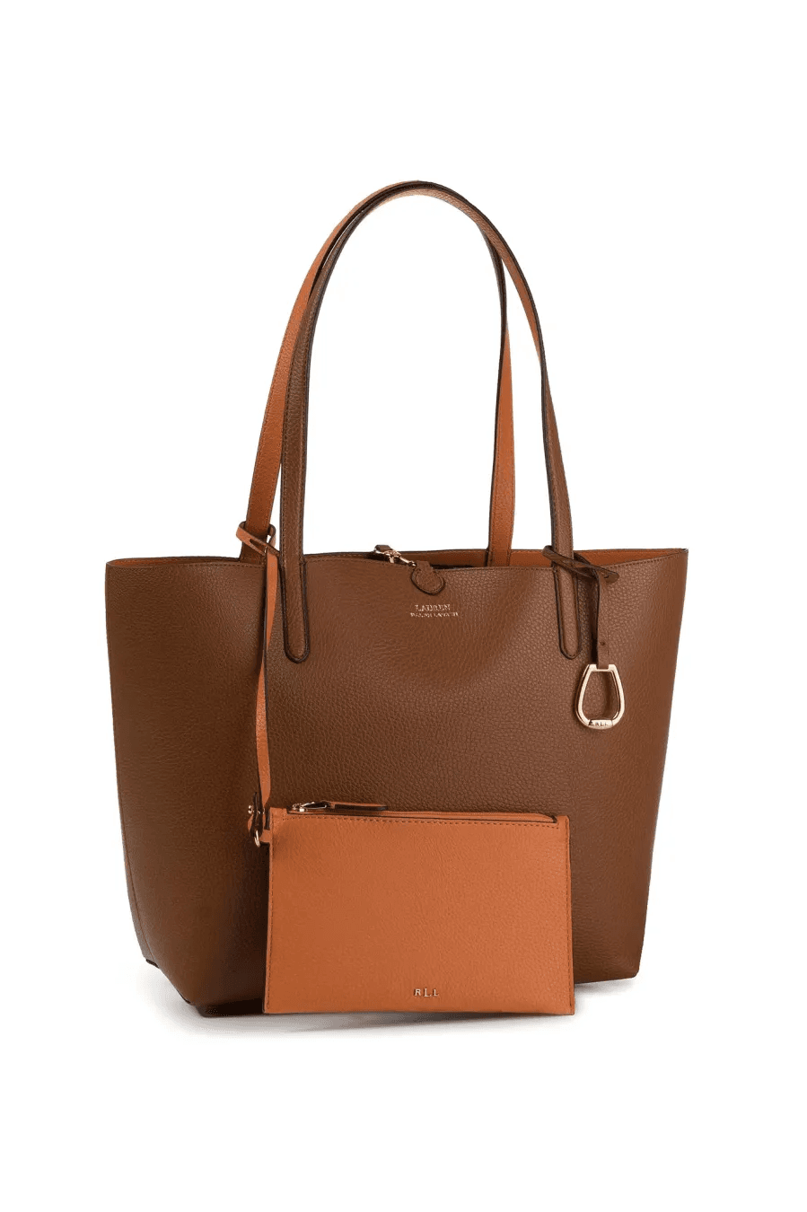 Γυναικεία Τσάντα Διπλής Όψεως Καφέ/Πορτοκαλί Ralph Lauren 431795329002-TAN/ORG